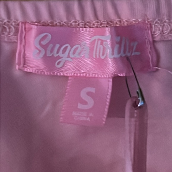 DOLLS KILL Sugar Thrillz In Your Fantasies Ruffle Tulle Crop Top - Picture 7 of 11